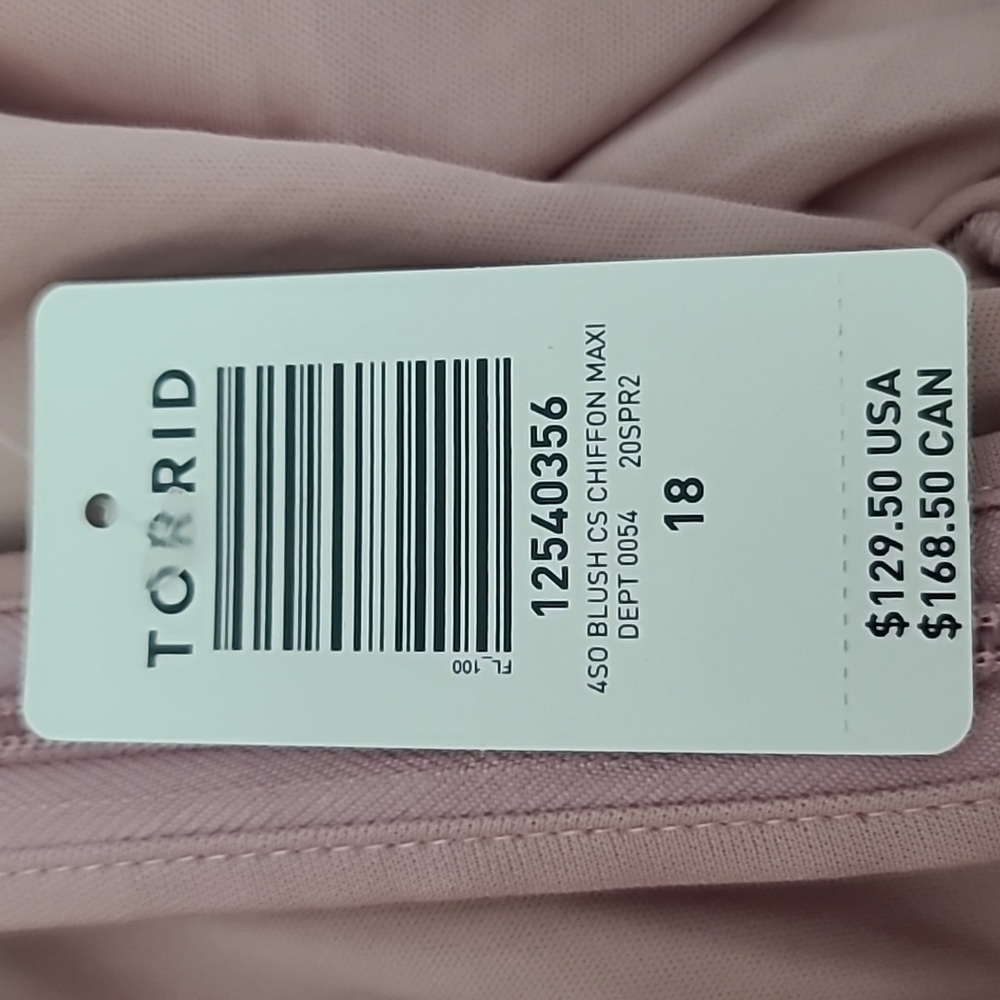 Torrid Blush Ruffle Maxi Dress - Picture 3 of 8